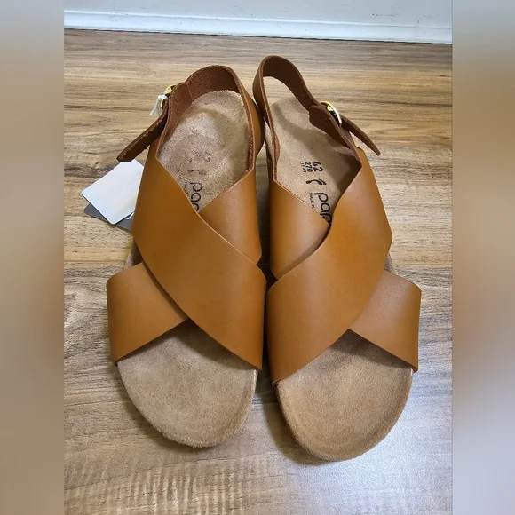 PAPILLIO BY BIRKENSTOCK SAMIRA RING COGNAC,WEDGE Sandal, BLACK,size US 11,EUR 42 - Picture 3 of 16